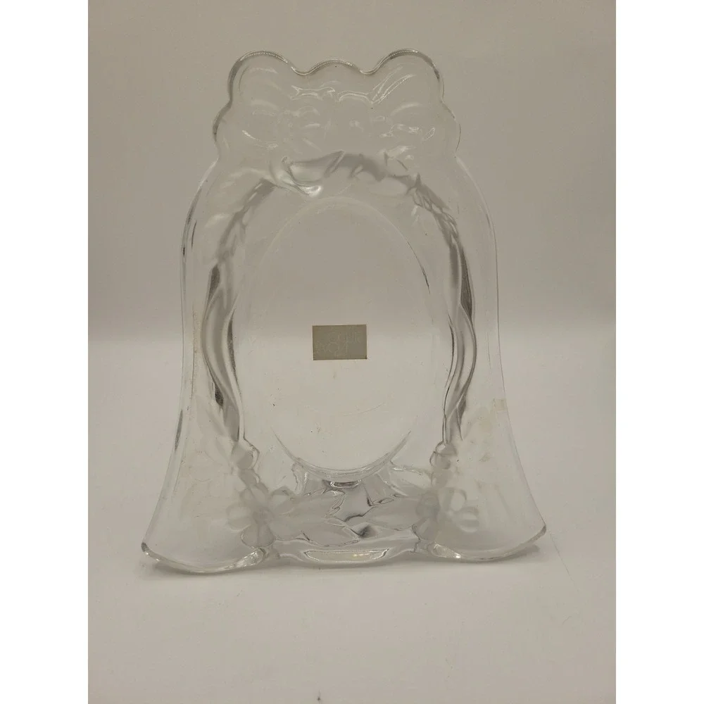 Vintage Studio Nova Loves Bouquet Crystal Bell‎ Picture Frame Oval 3x5 Japan